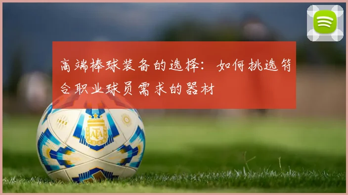 高端棒球装备的选择：如何挑选符合职业球员需求的器材